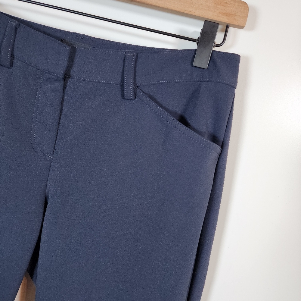 Theory Navy Blue Dantey Mandatory Buisness Career Pants Size 6 - Picture 6 of 11